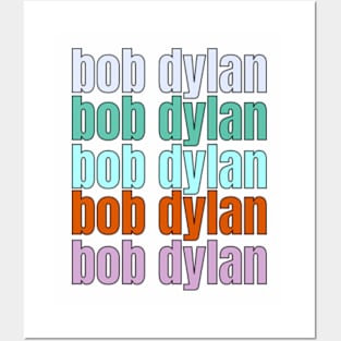 bob dylan portrait quotes art 90s style retro vintage 80s Posters and Art